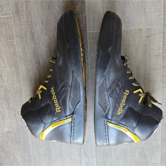 Reebok mens High-Tops Yellow Black sneakers Size 13 Basketball - Picture 8 of 12